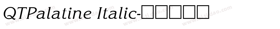 QTPalatine Italic字体转换